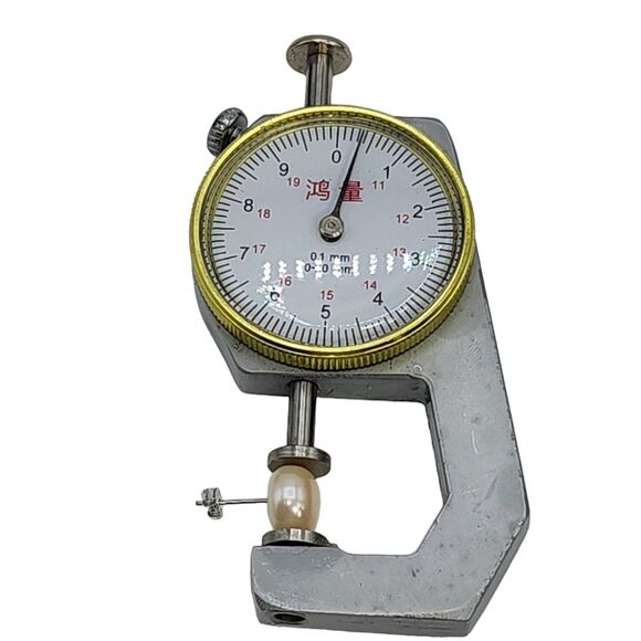 925 Sterling Silver 10mm Button Peach Cultured Freshwater Pearl‎ Stud Earrings - Picture 7 of 10